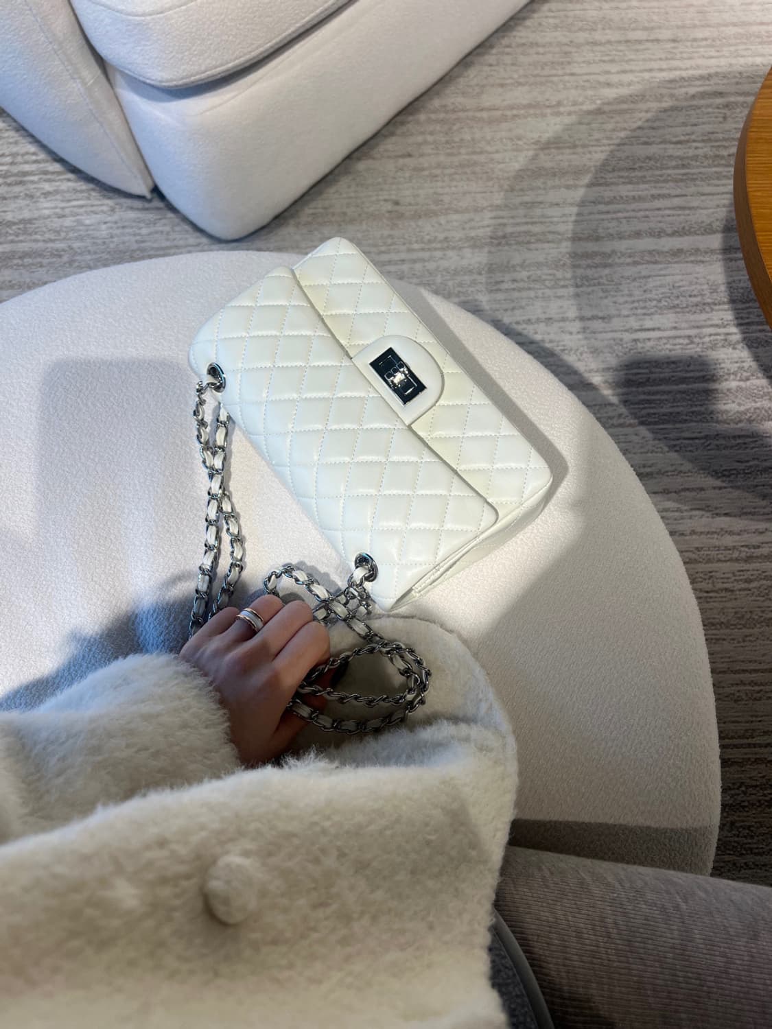 소가죽 퀄팅백 판매해요 상품이미지1