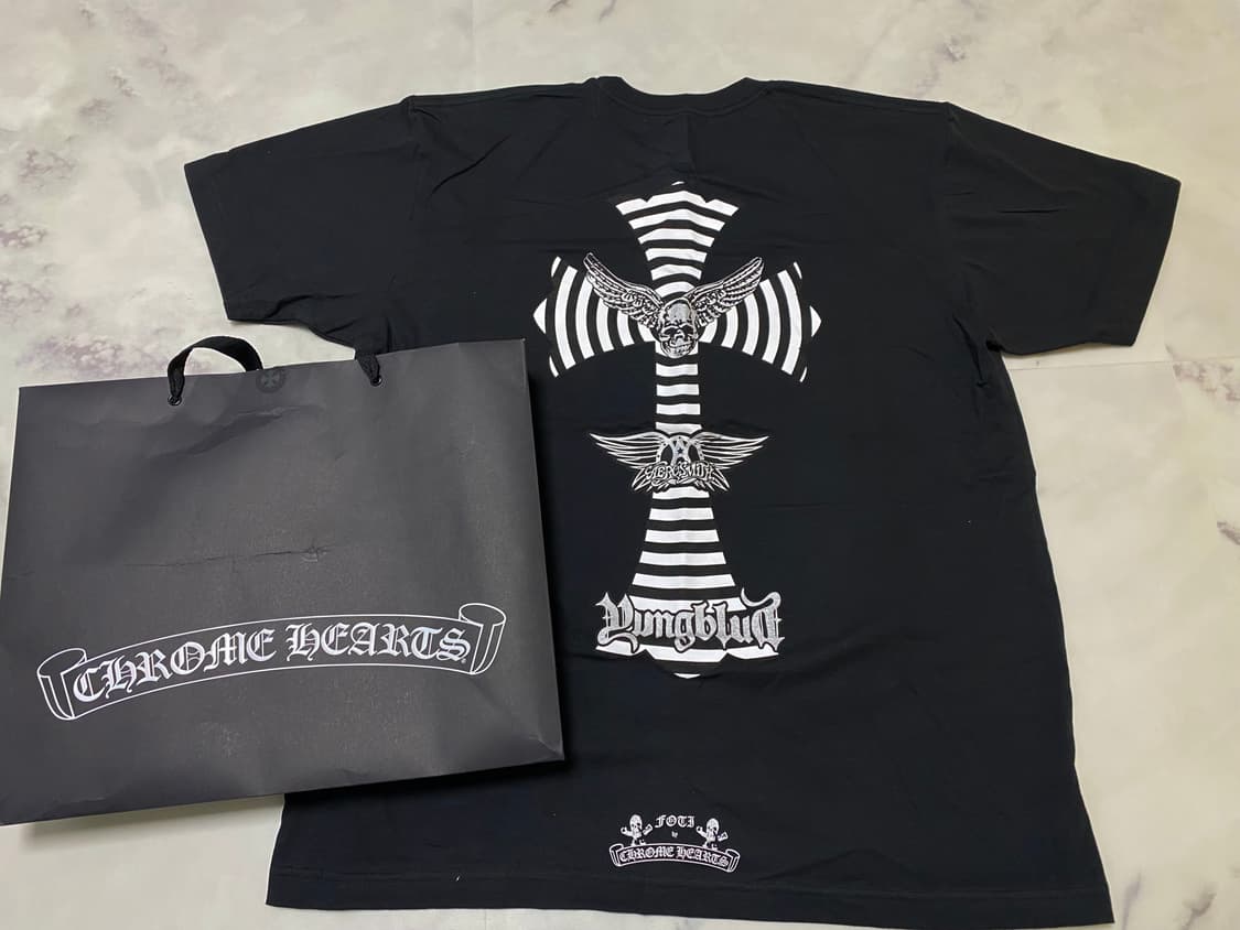 (XL) 크롬하츠 포티x영블러드 콜라보 반팔티 상품이미지1