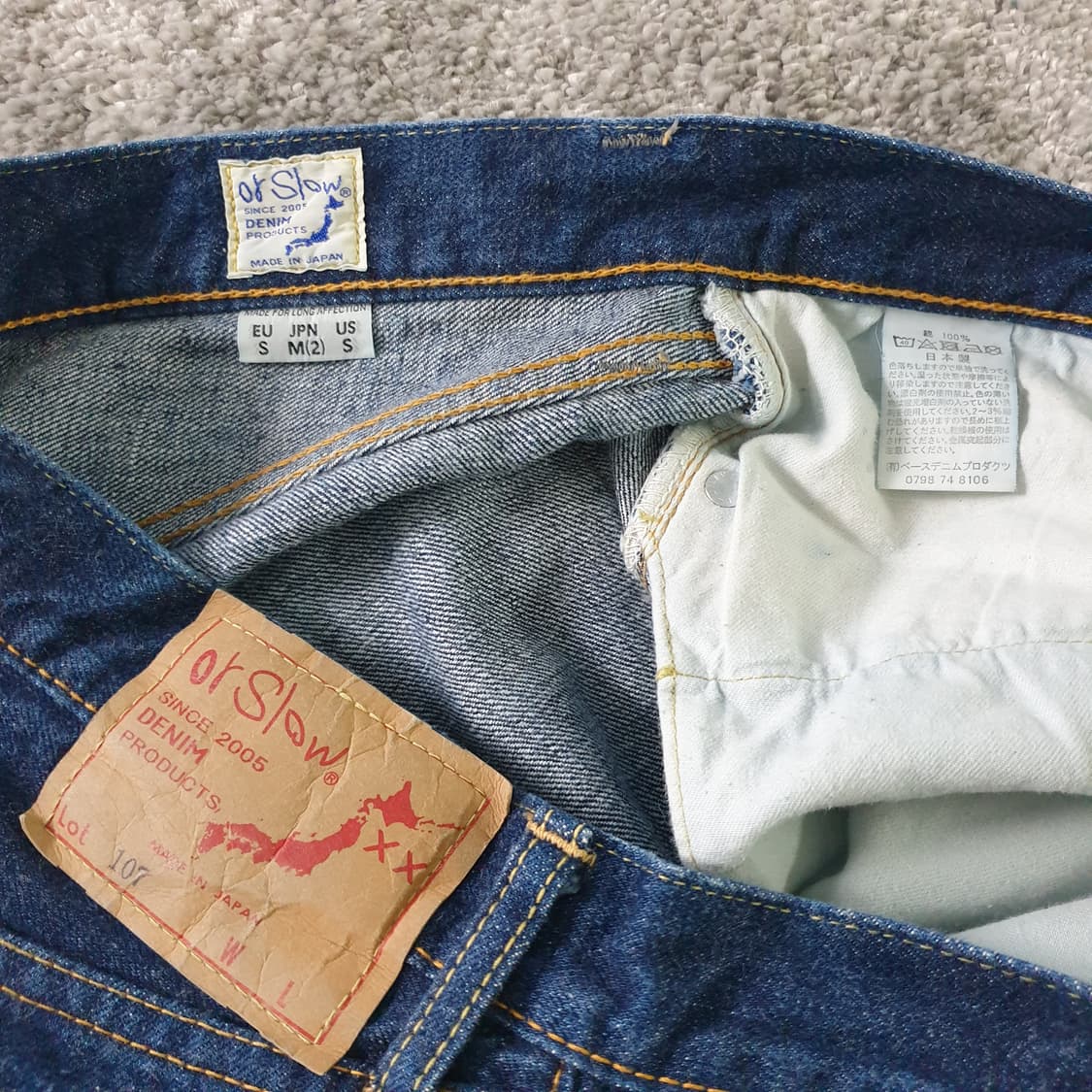 orSlow 데님 팬츠 상품이미지2