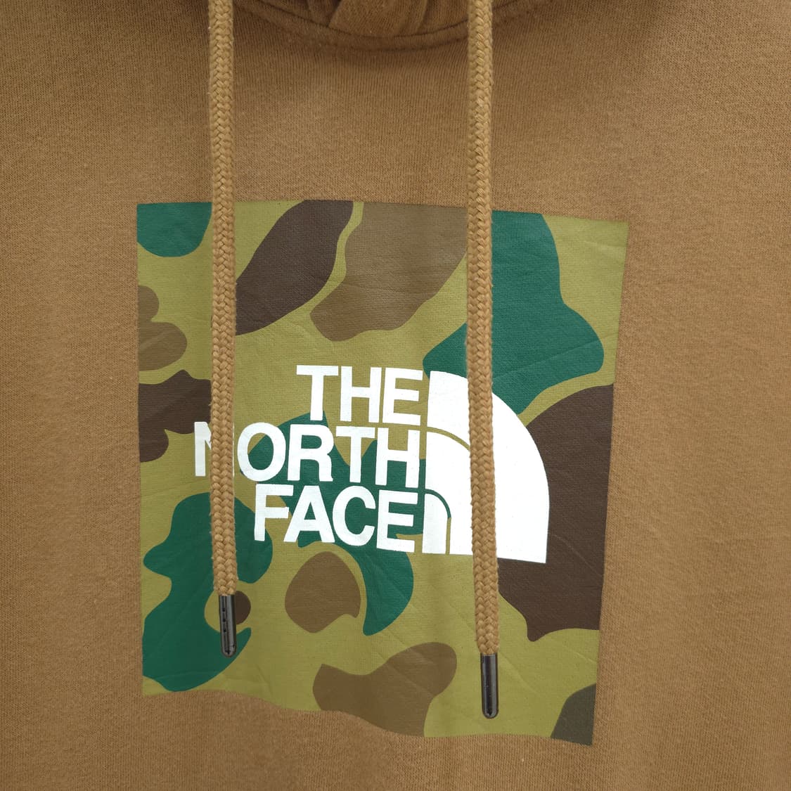 노스페이스 카모 로고 기모 후드티 상품이미지5