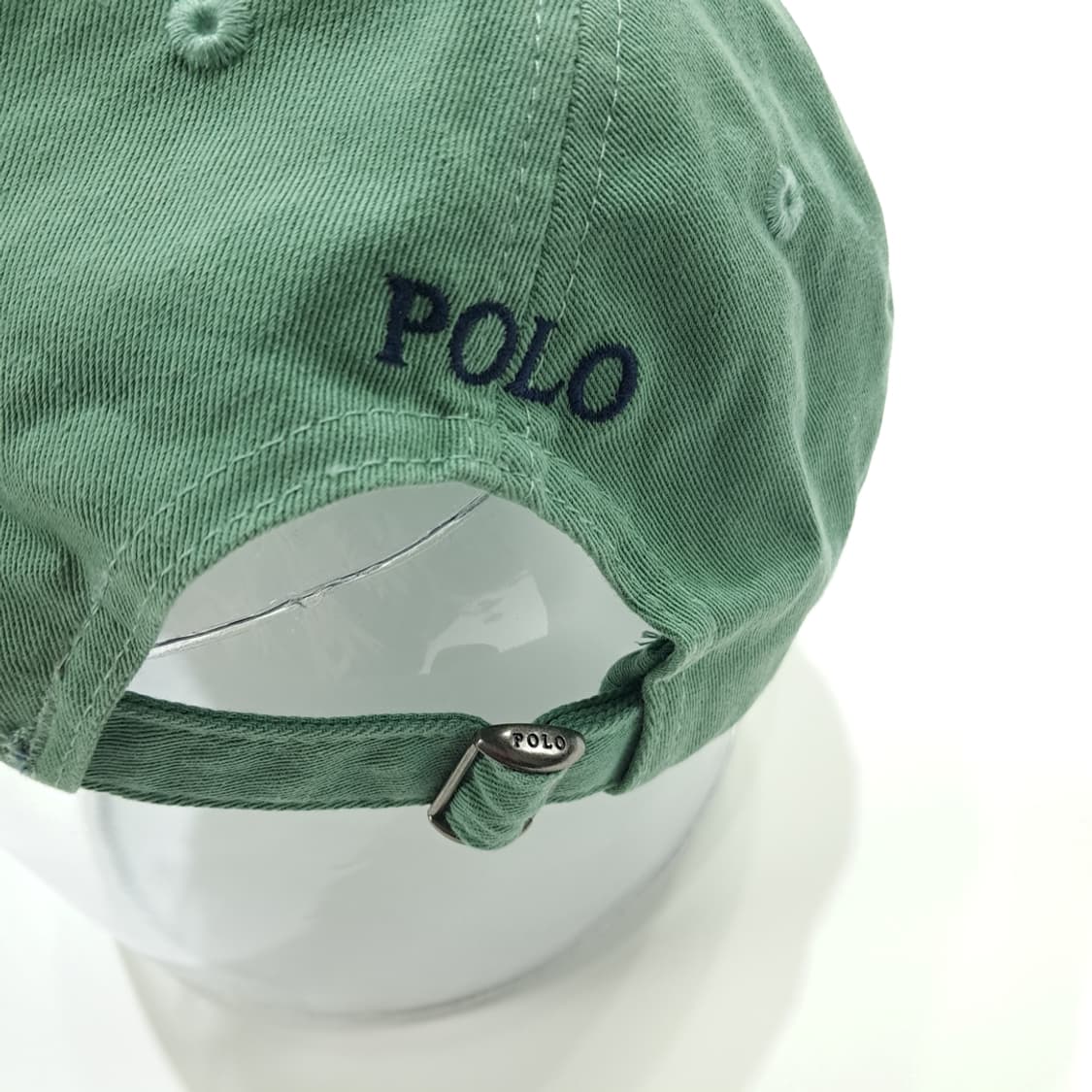 CN873 폴로 랄프로렌 에메랄드그린 블랙 자수 볼캡 모자 상품이미지6