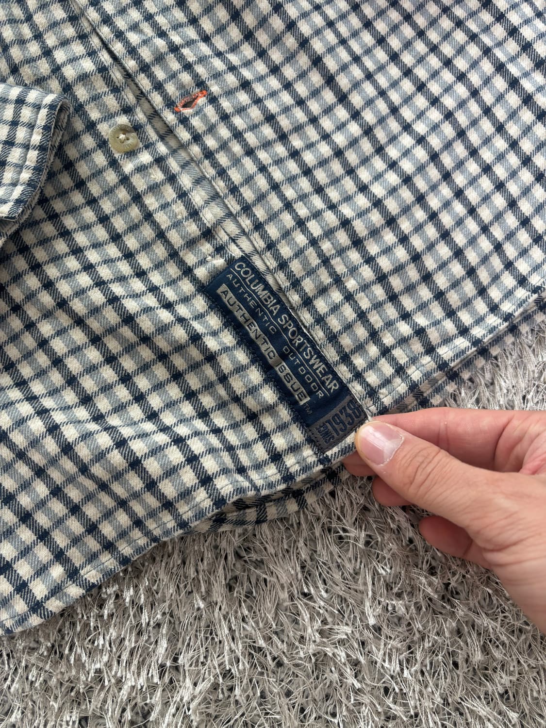 일본판 콜럼비아 체크셔츠 사이즈 105-110 상품이미지5