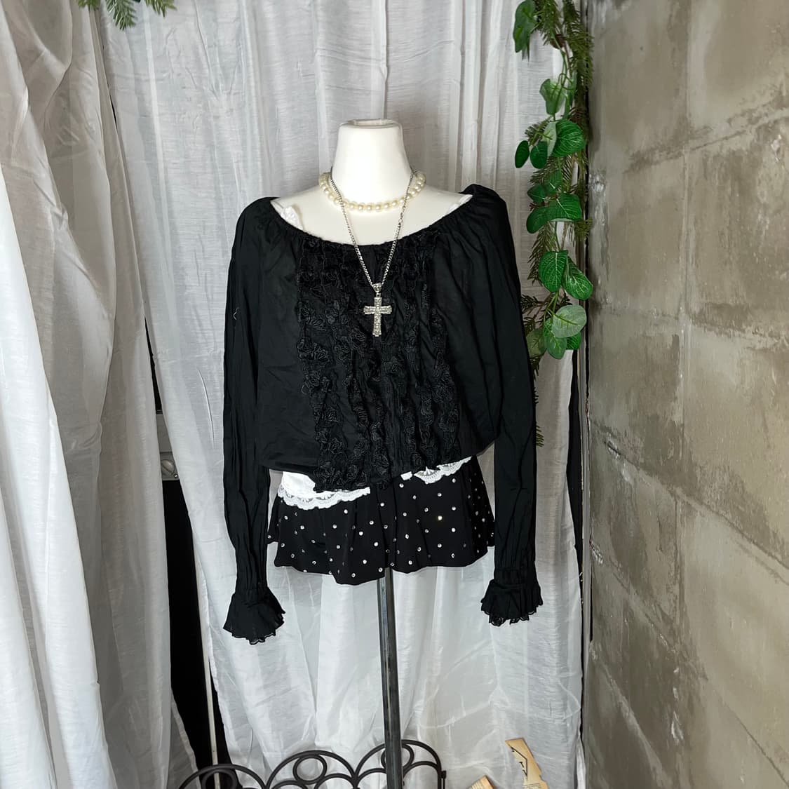 고스펑크 레이스슬리브 상품이미지1