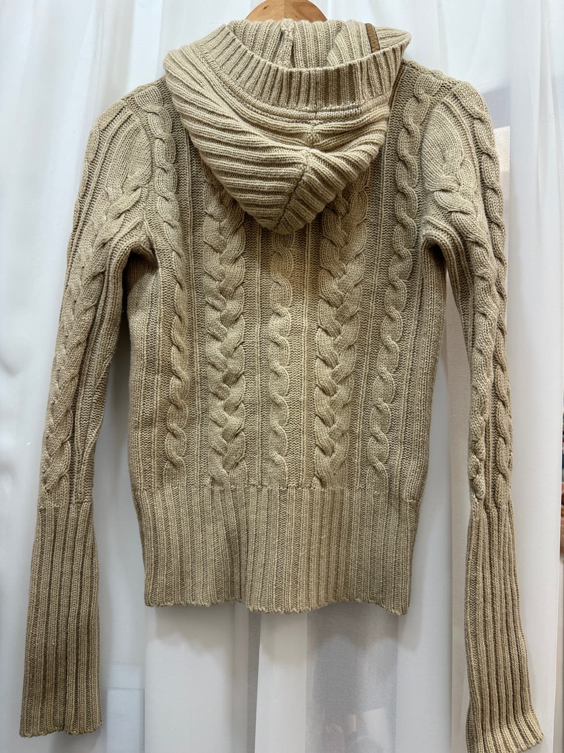 아베크롬비 꽈배기 후드 니트 M 상품이미지4