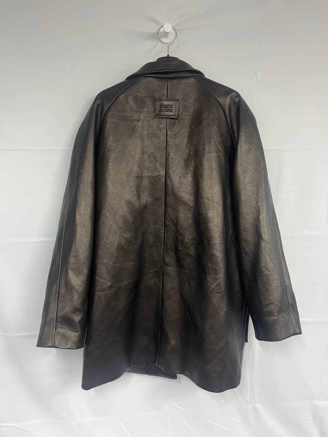 마그넷 아카이브 비건 레더자켓 다크브라운 상품이미지3