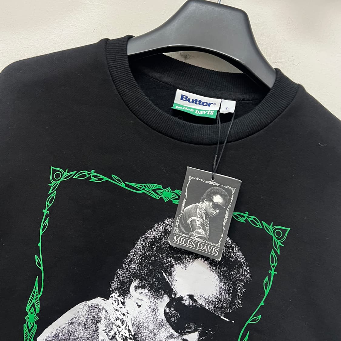 버터 굿즈 x 마일스 데이비스 데드스탁 맨투맨 L 상품이미지4