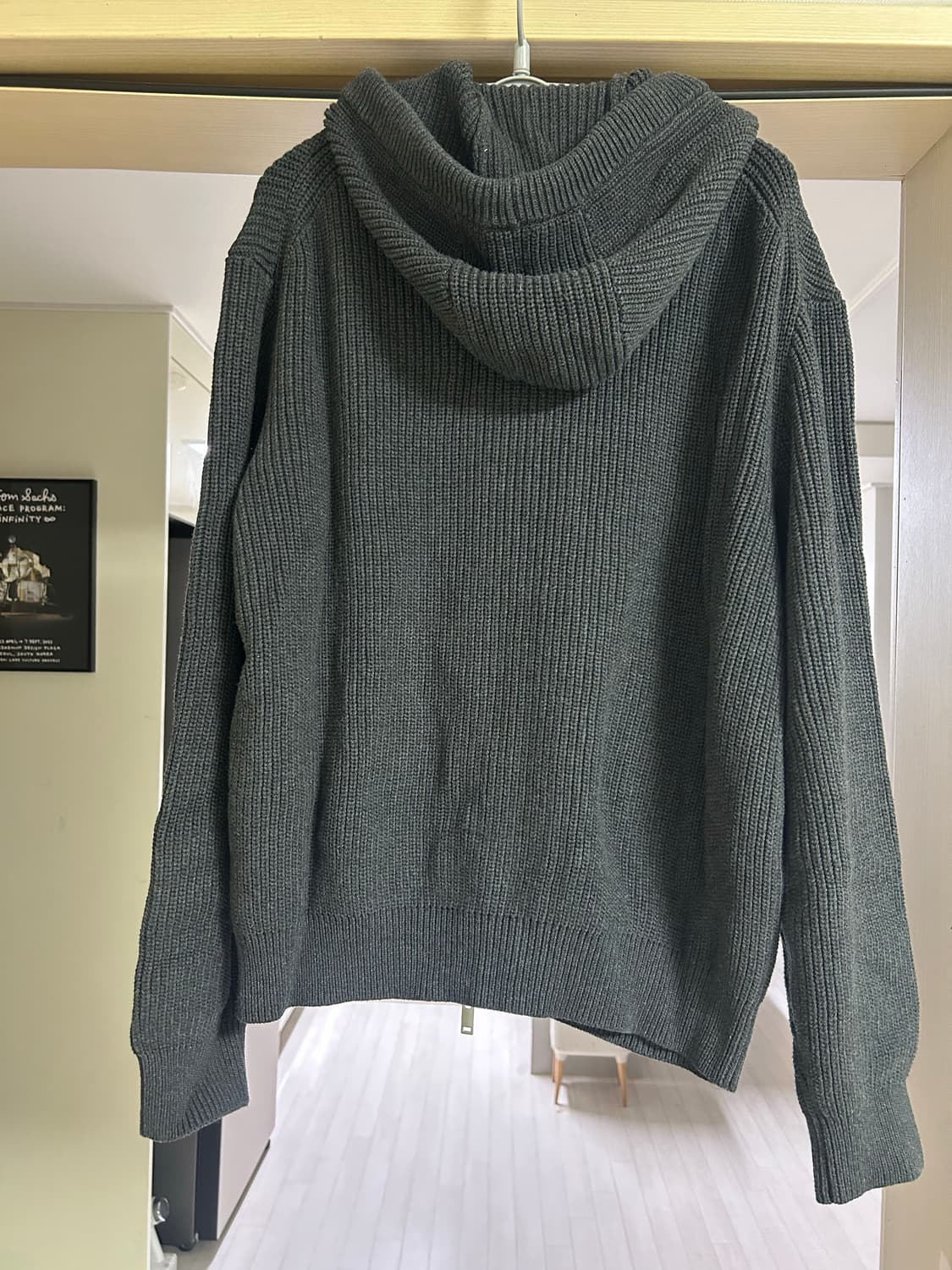 무신사 스탠다드 리브드니트후디드 집업 (새제품) 상품이미지2