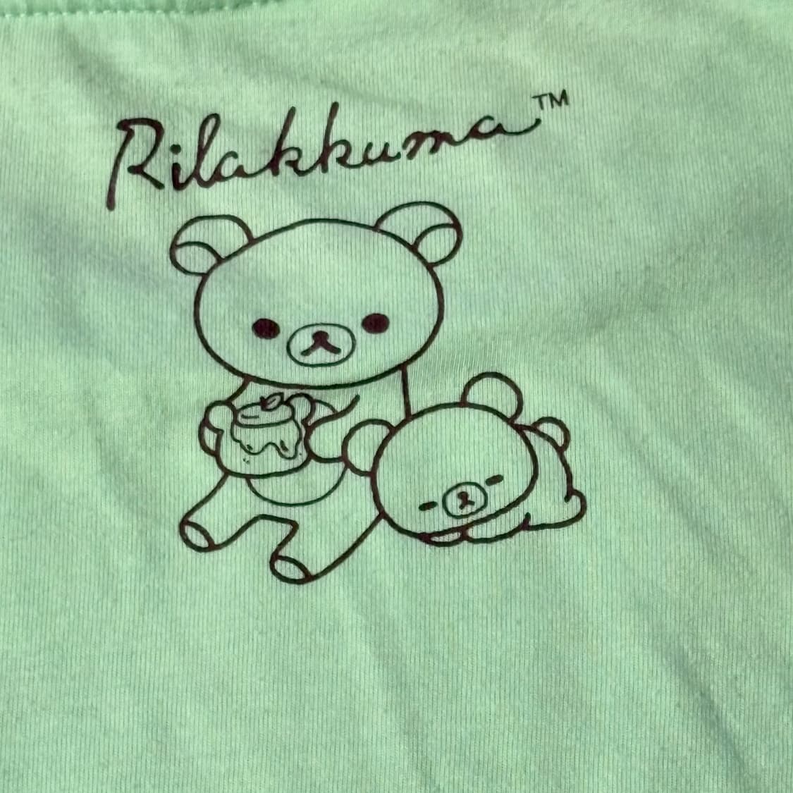(이체시에눌) 일본 산엑스 리락쿠마 하츠네미쿠 코어 민트 반팔 티셔츠  상품이미지2