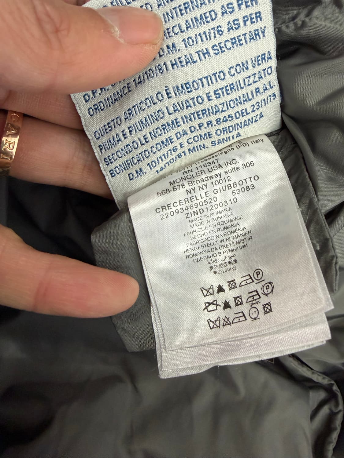 정품) 몽클레어 여성 퍼 트리밍 패딩 1 상품이미지8