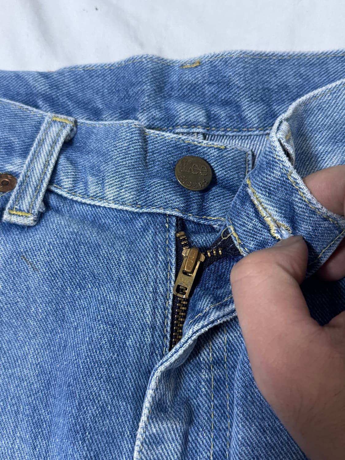 70s usa lee 200-0041 탈론 지퍼 데님팬츠 상품이미지3