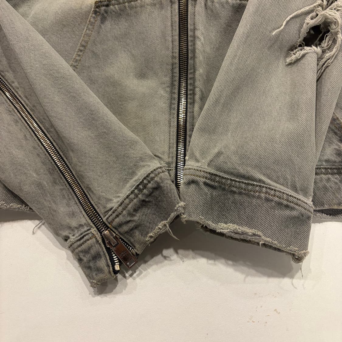 [S] 424 데님 디스 데님 후드 집업 워크 자켓 B577 상품이미지7