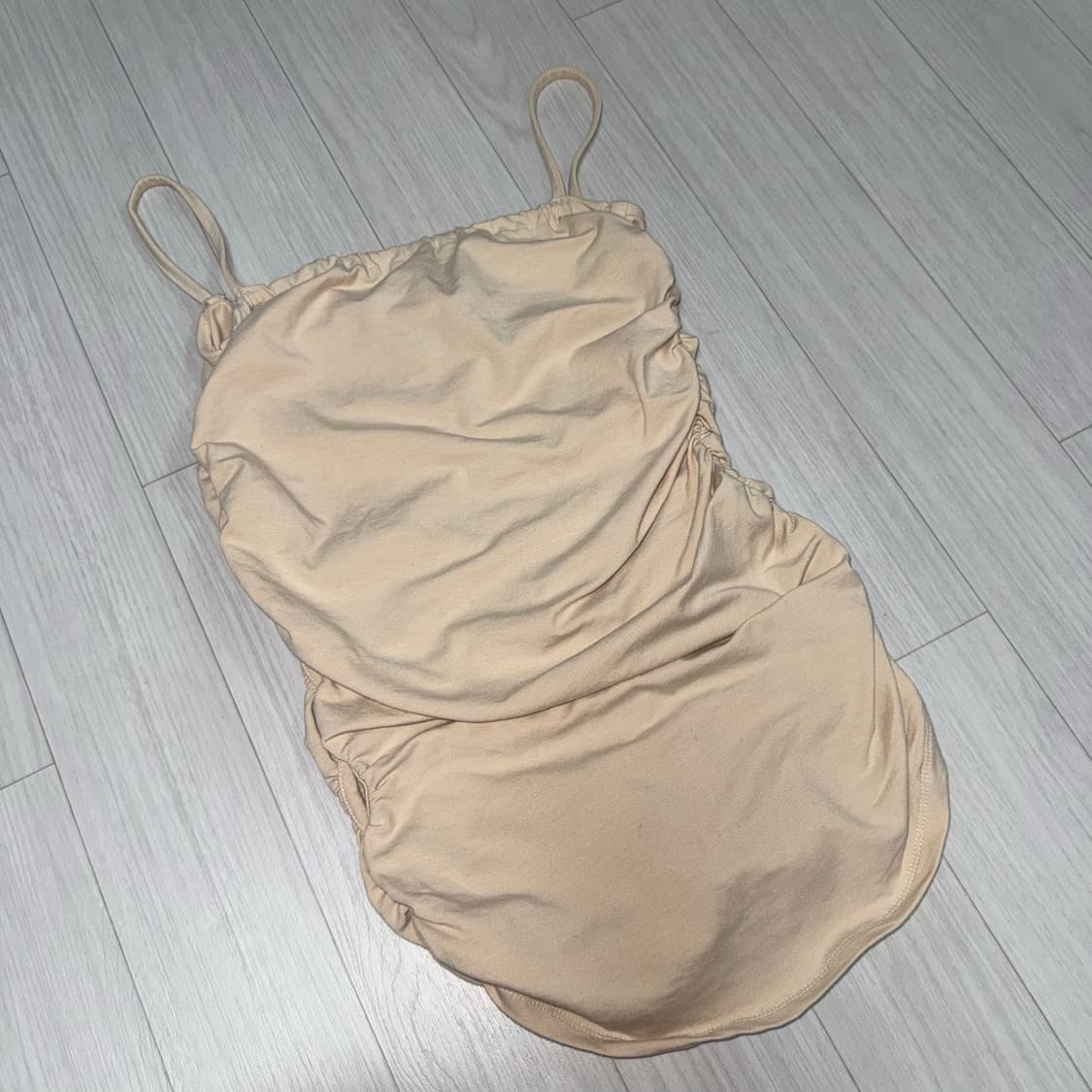 루즈슬립오버 셔링 슬리브리스 베이지 상품이미지7