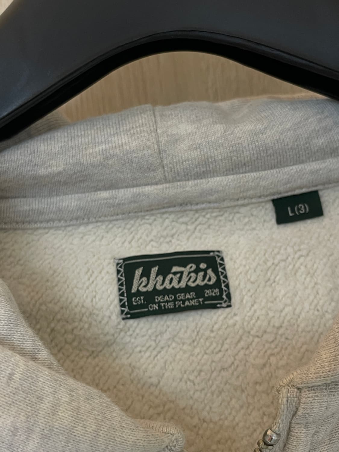 [3] 카키스 후드집업 오트밀 상품이미지4