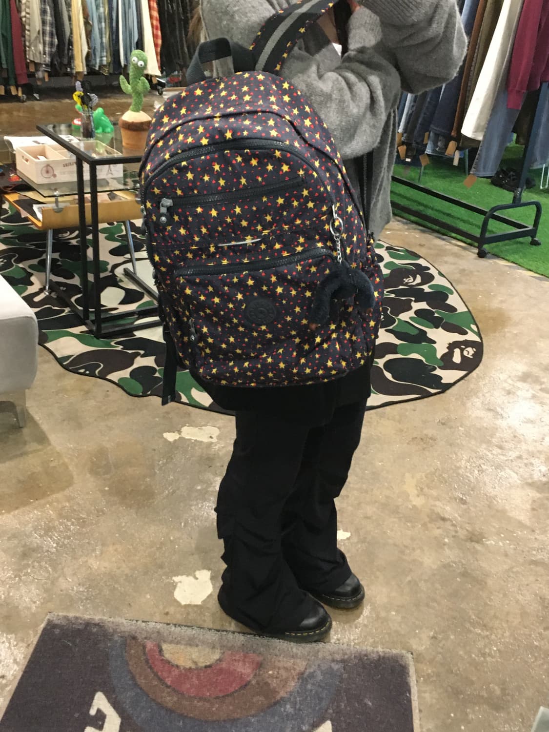 키플링 별 패턴 백팩 상품이미지5