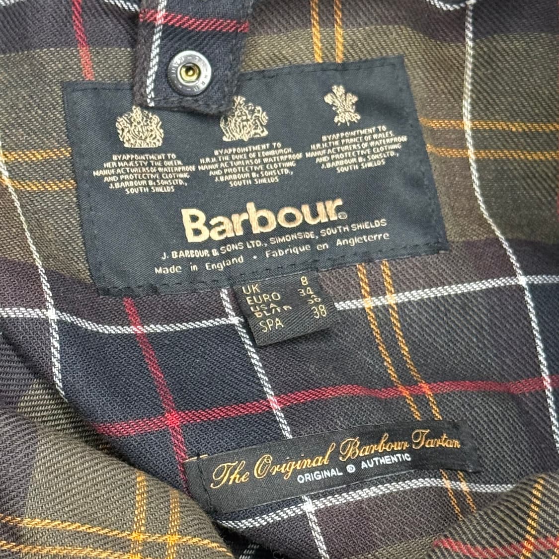 4 바버 코듀로이 카라 비드넬 왁스 자켓 상품이미지4