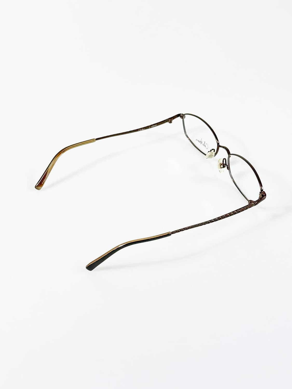 Cole Haan 브라운 슬림 스퀘어 프레임 빈티지 안경 상품이미지4