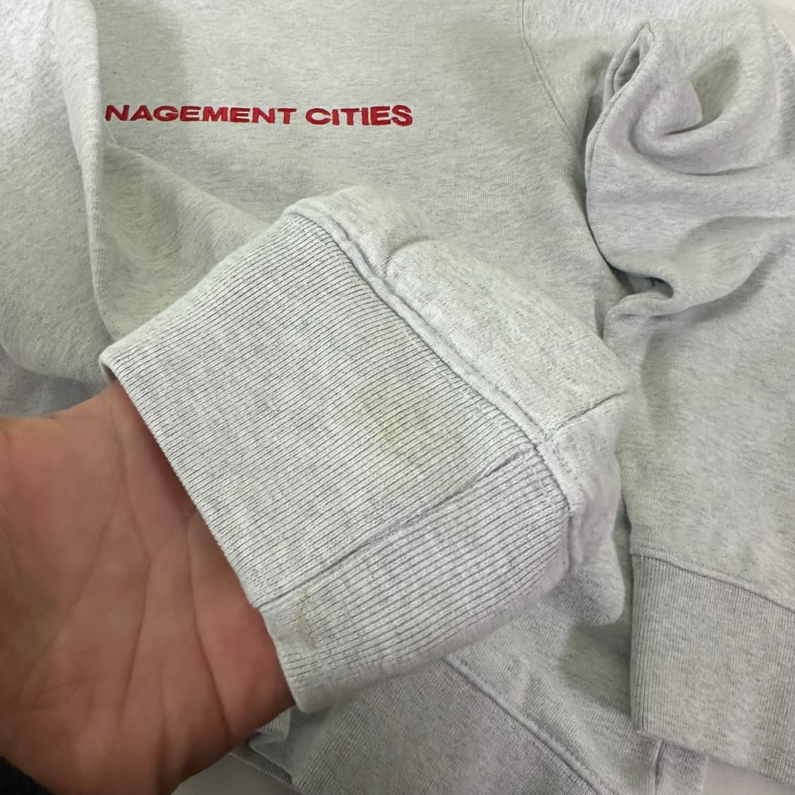 M LMC 엘앰씨 멜란지그레이 자수로고 스웻셔츠 맨투맨 상품이미지4