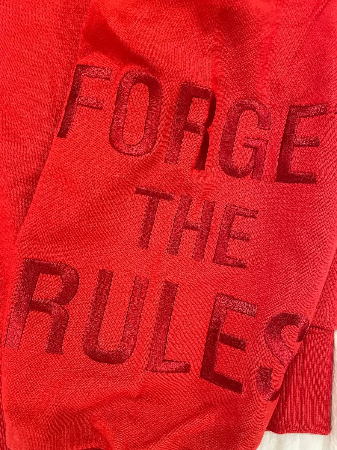 준지 레드 맨투맨 S 상품이미지2