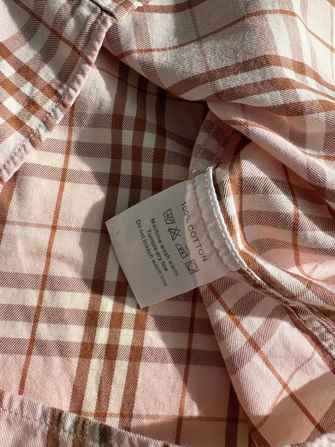 [M] 버버리 런던 핑크 노바체크 셔츠 상품이미지6