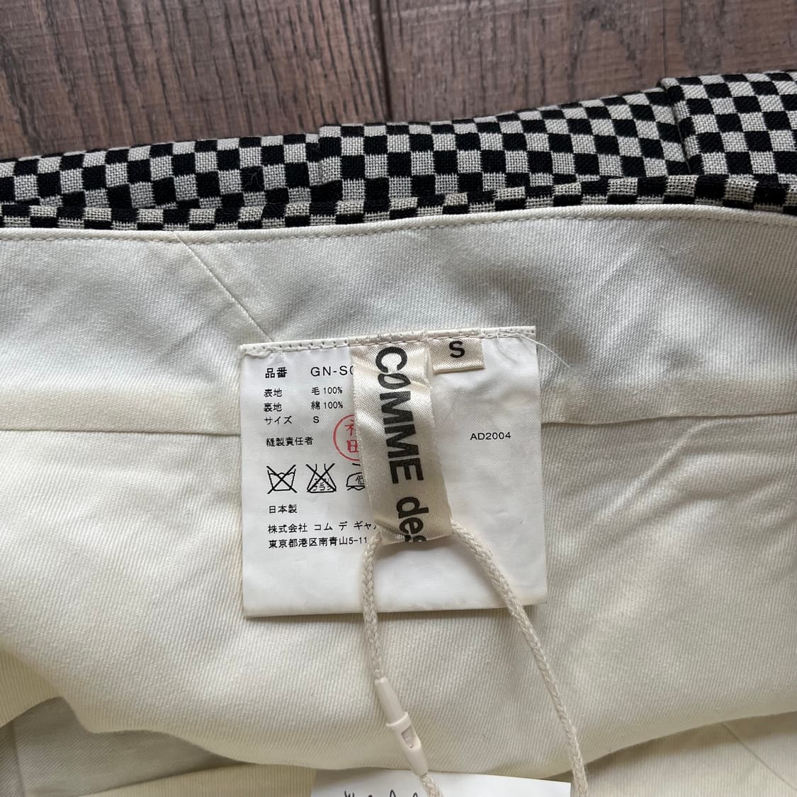 checkerboard Double Pleats Skirt 상품이미지9