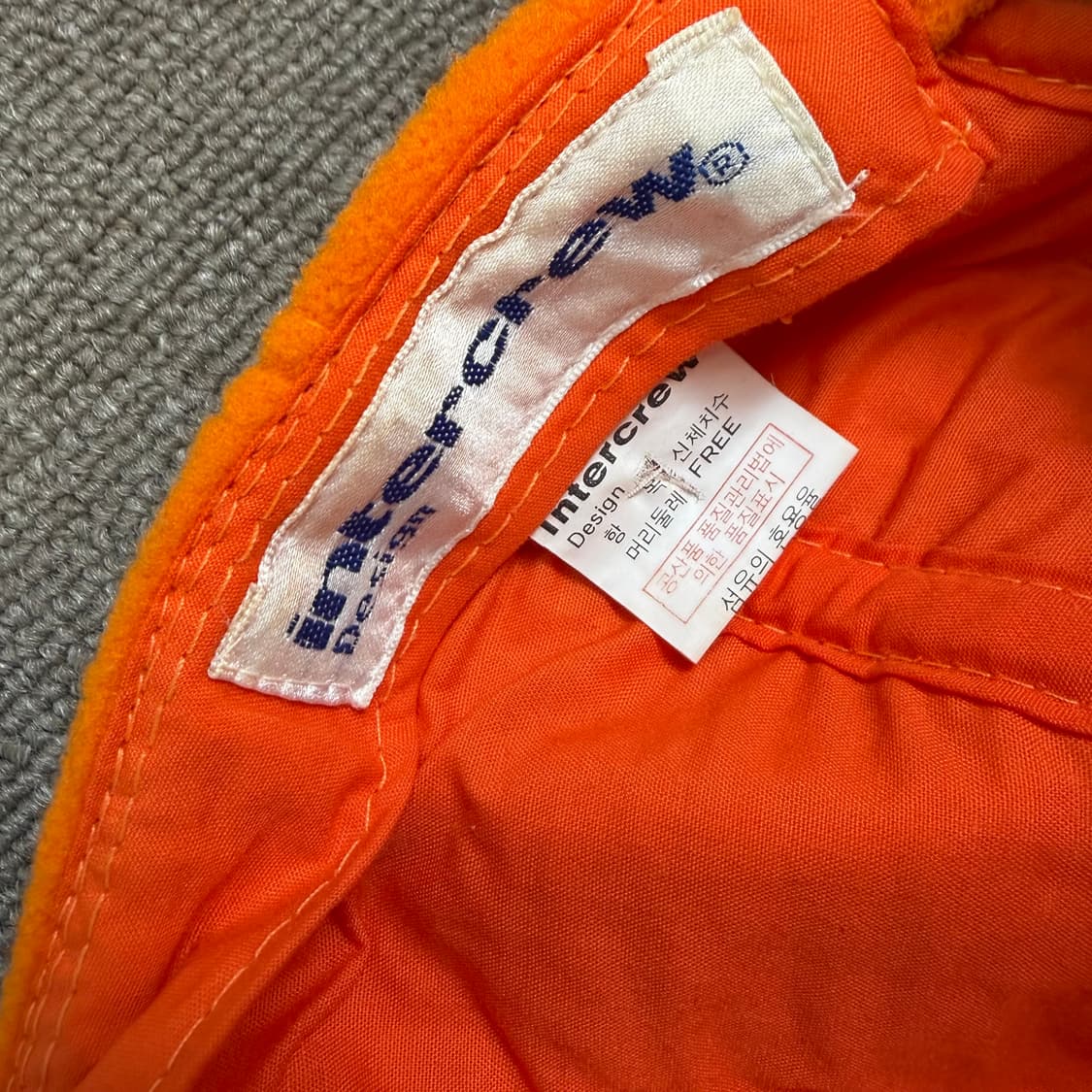 90s intercrew 인터크루 플리스 볼캡 상품이미지4