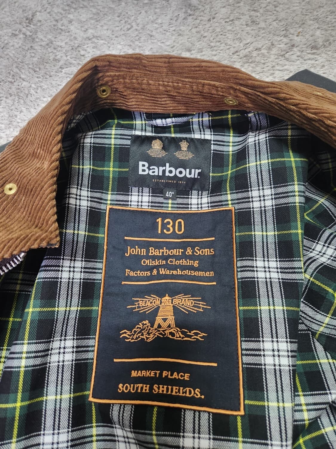 바버 130주년 Anniversary Transport Waxed 남녀공 상품이미지4