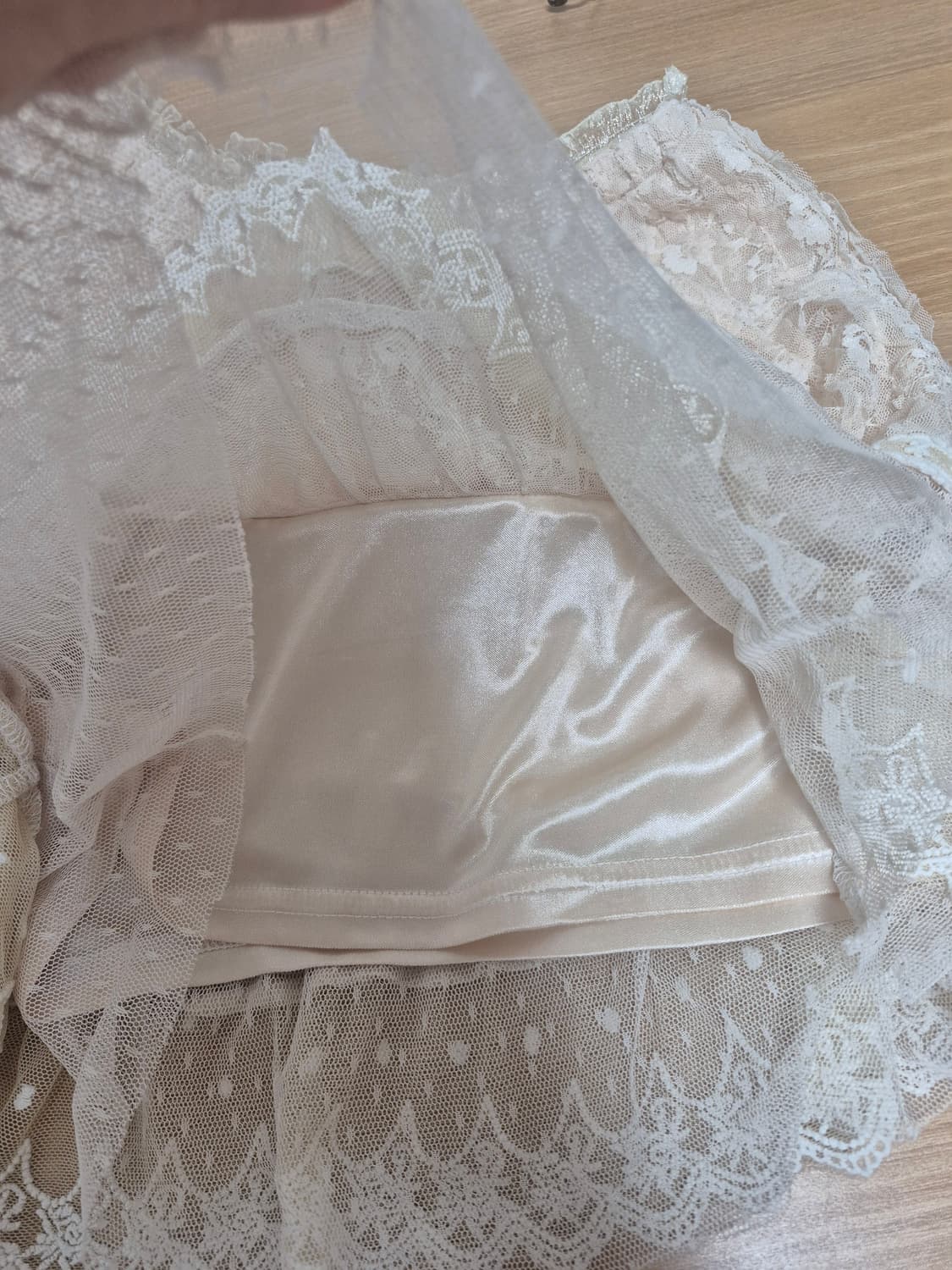 리즈리사 샘플 히메갸루 연베이지 레이스 스카팡 상품이미지7