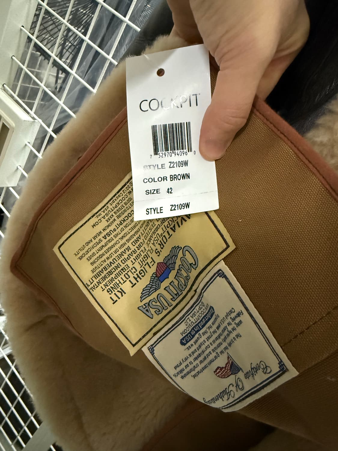 톰하디가 될 수 있다. 양가죽 무스탕 R.A.F 42사이즈 상품이미지4