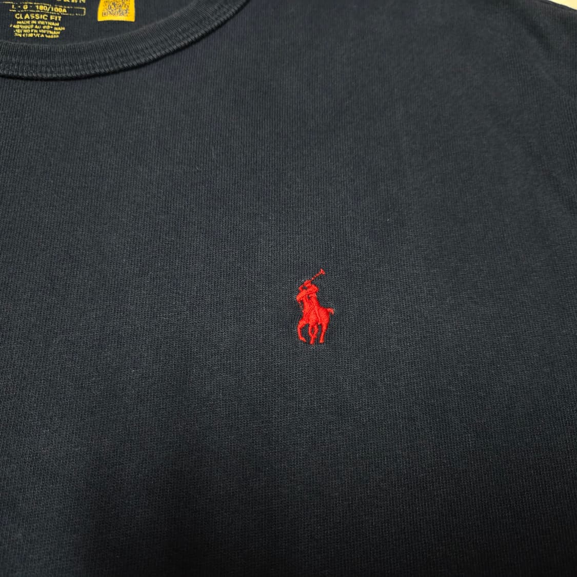 L 폴로랄프로렌 클래식 헤비웨이트 반팔 티셔츠 네이비 상품이미지2