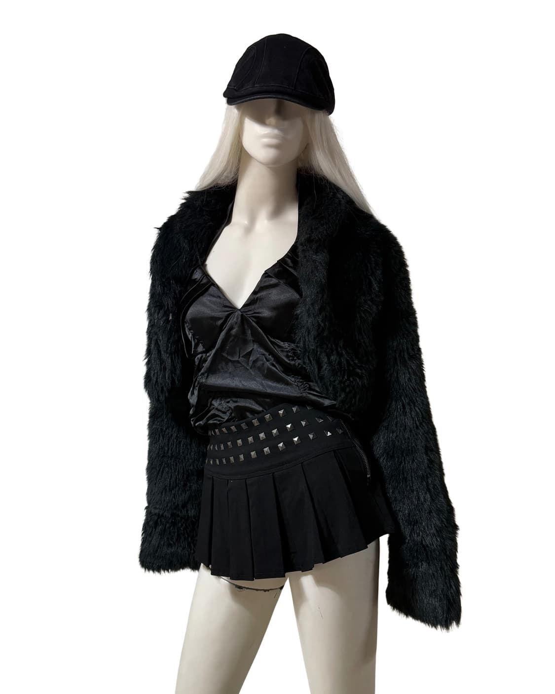 Algonquinz 갸루펑크 페이크 퍼 숏 자켓 상품이미지1