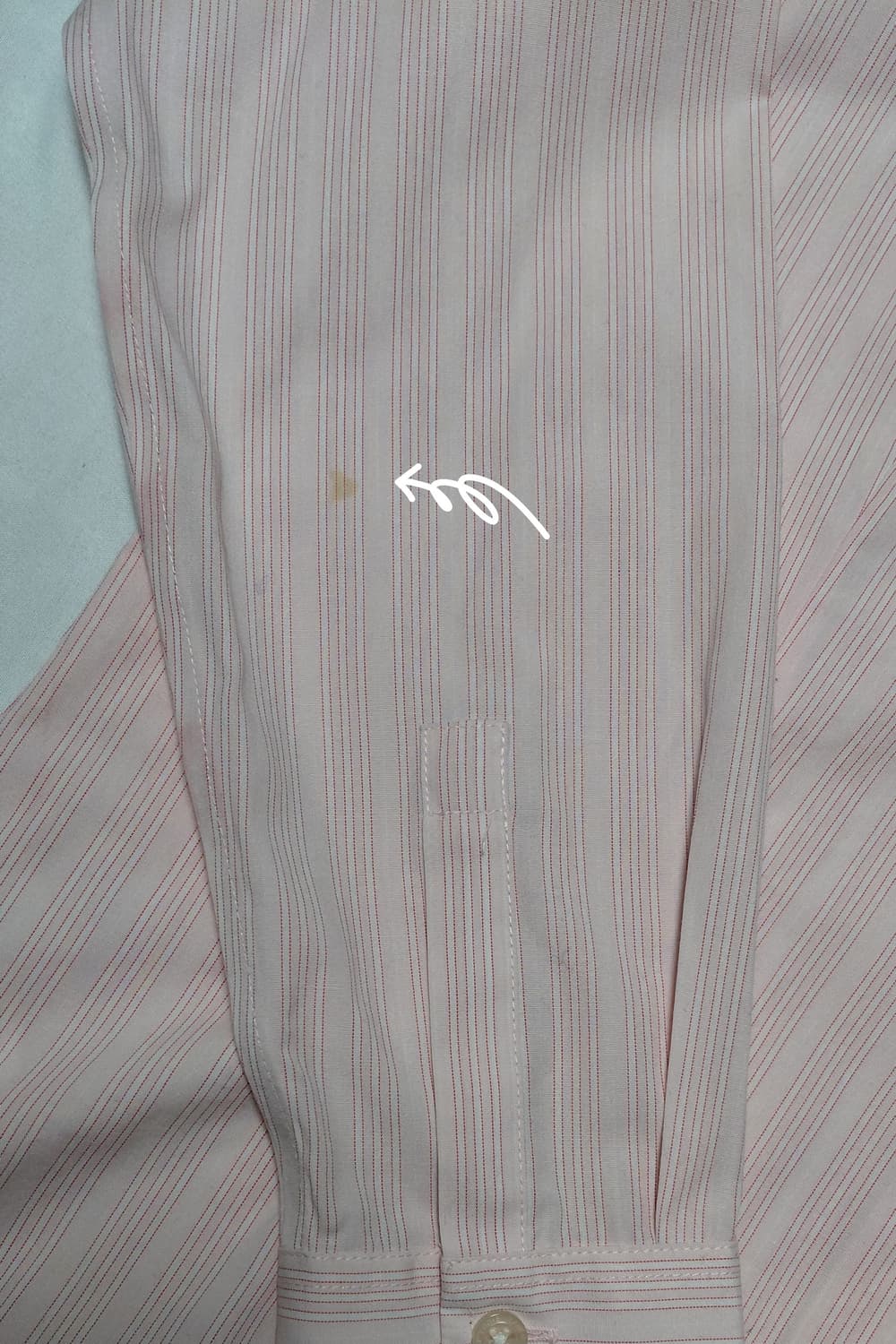 [Petite S] 에디바우어 핑크 스트라이프 링클프리 셔츠 상품이미지10