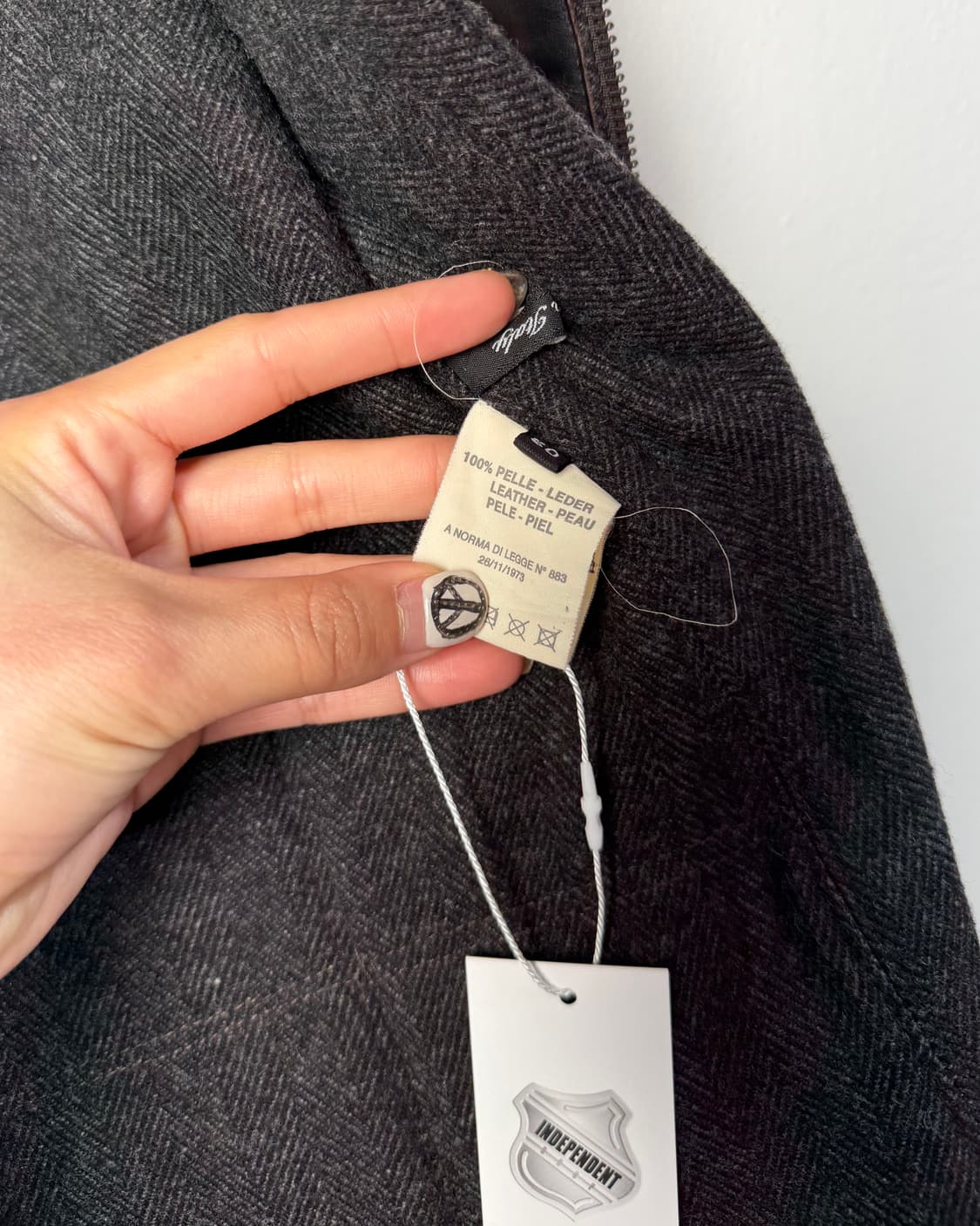 티에리 뮈글러 투웨이 레더 블레이저 (MADE IN ITALY) 상품이미지6