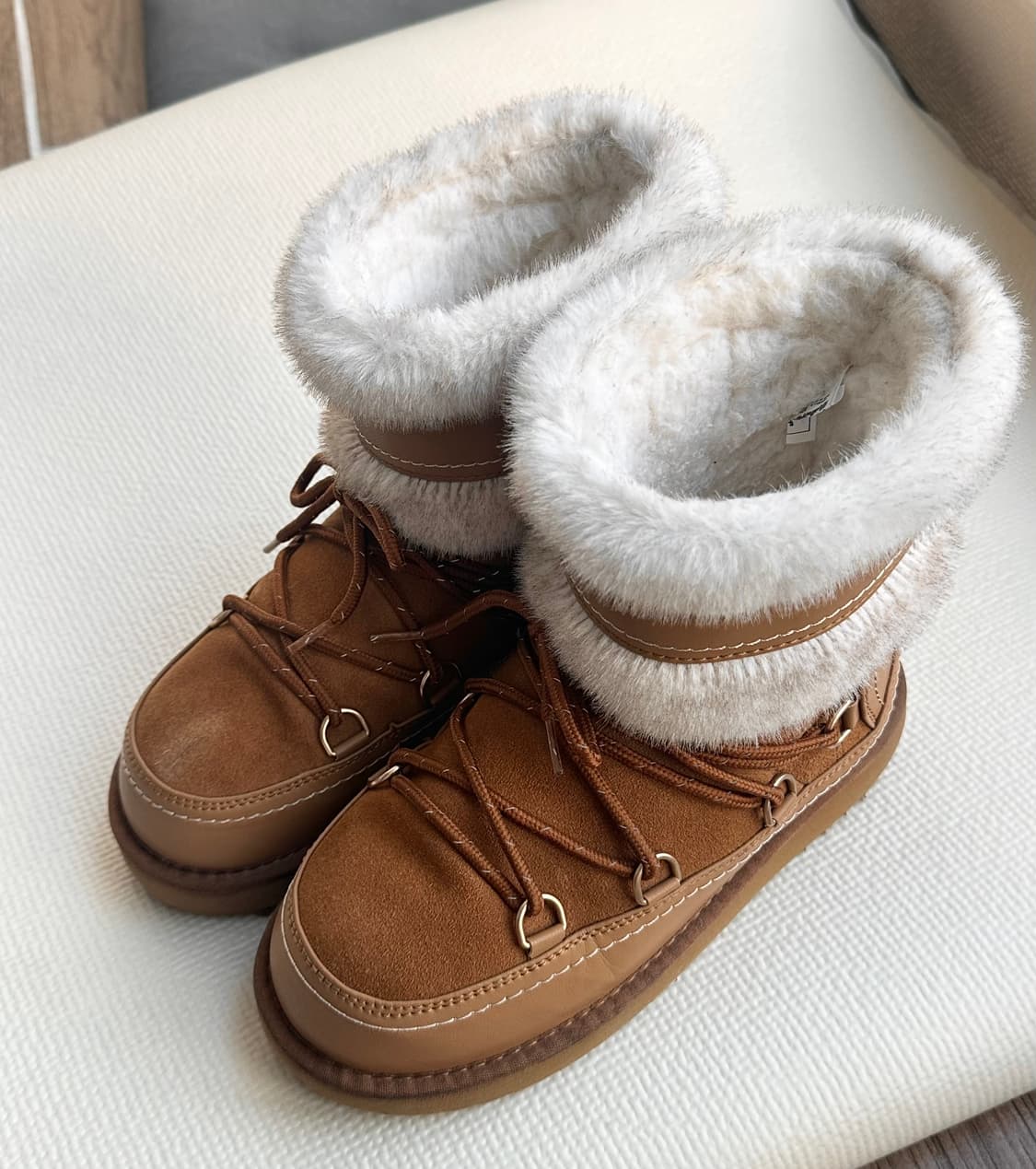 락피쉬웨더웨어 털부츠 브라운 상품이미지1