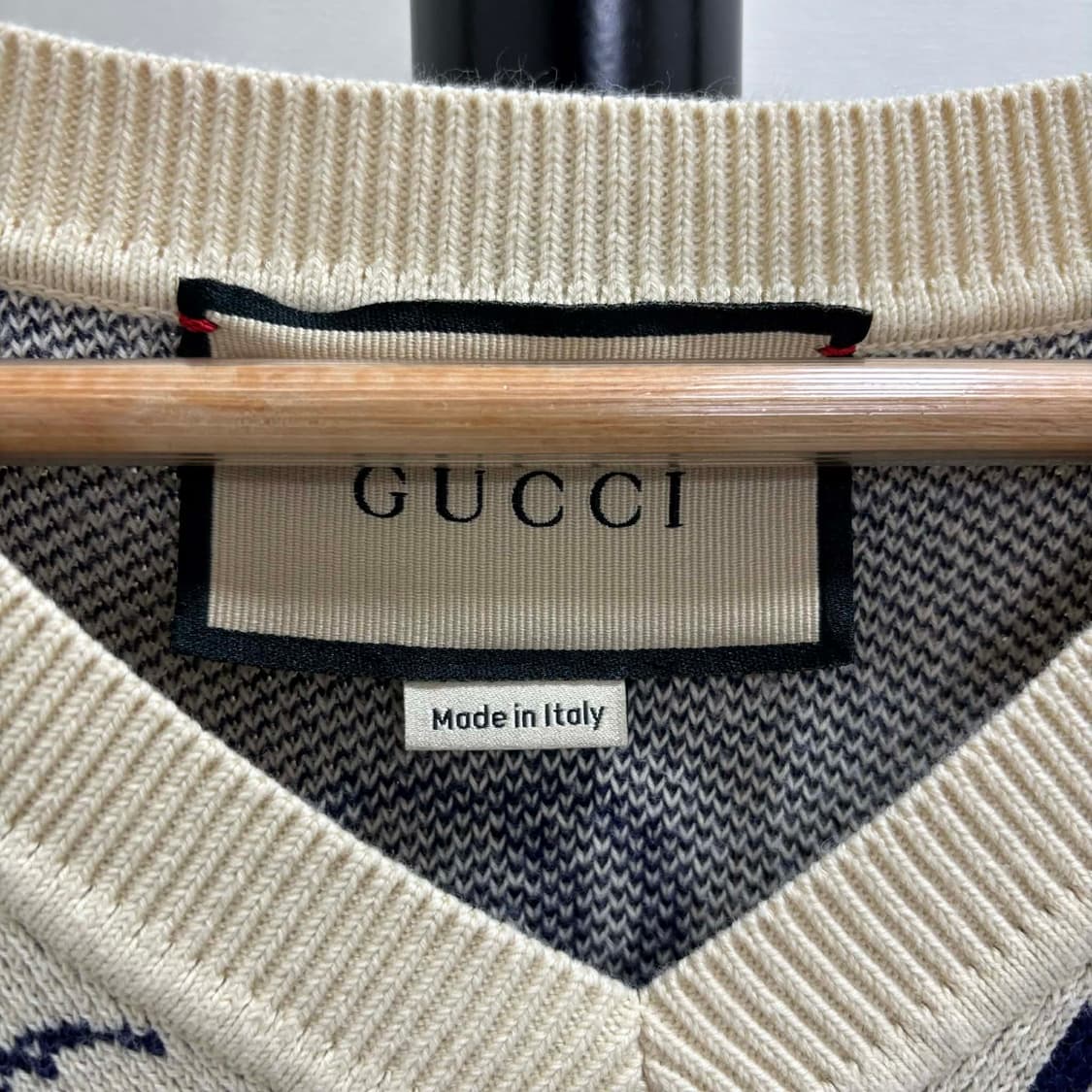 [M]구찌 GG 자카드 브이넥 니트 상품이미지2