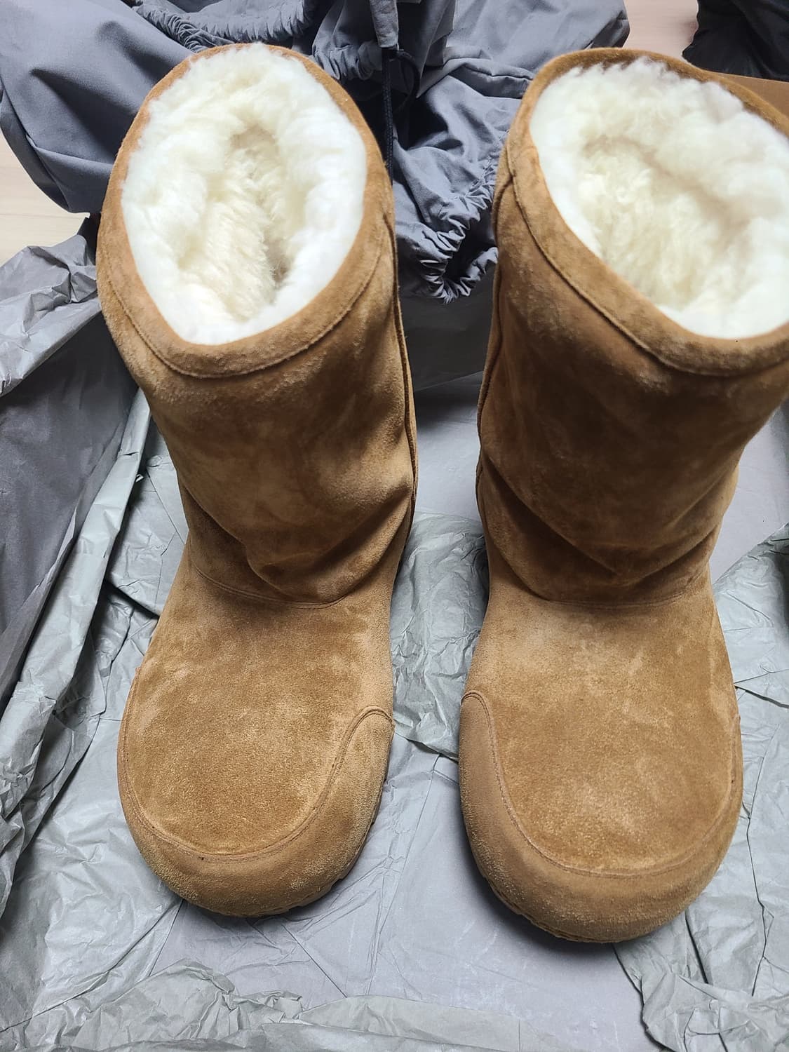 [40E] 발렌시아가 알래스카 퍼 부츠 브라운 상품이미지3