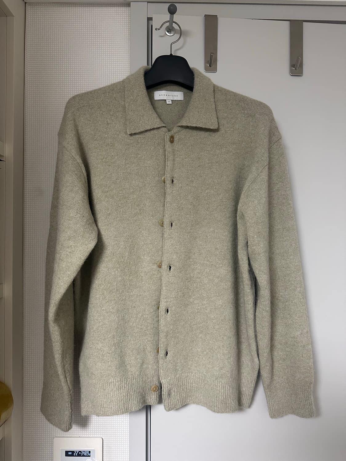 브라운야드 알파카 가디건(올리브) 5사이즈 판매 상품이미지1