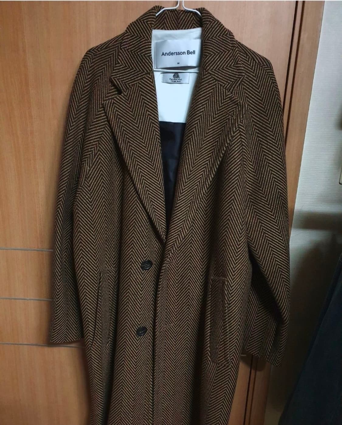 앤더슨벨 미구엘 헤링본 코트 M 상품이미지3
