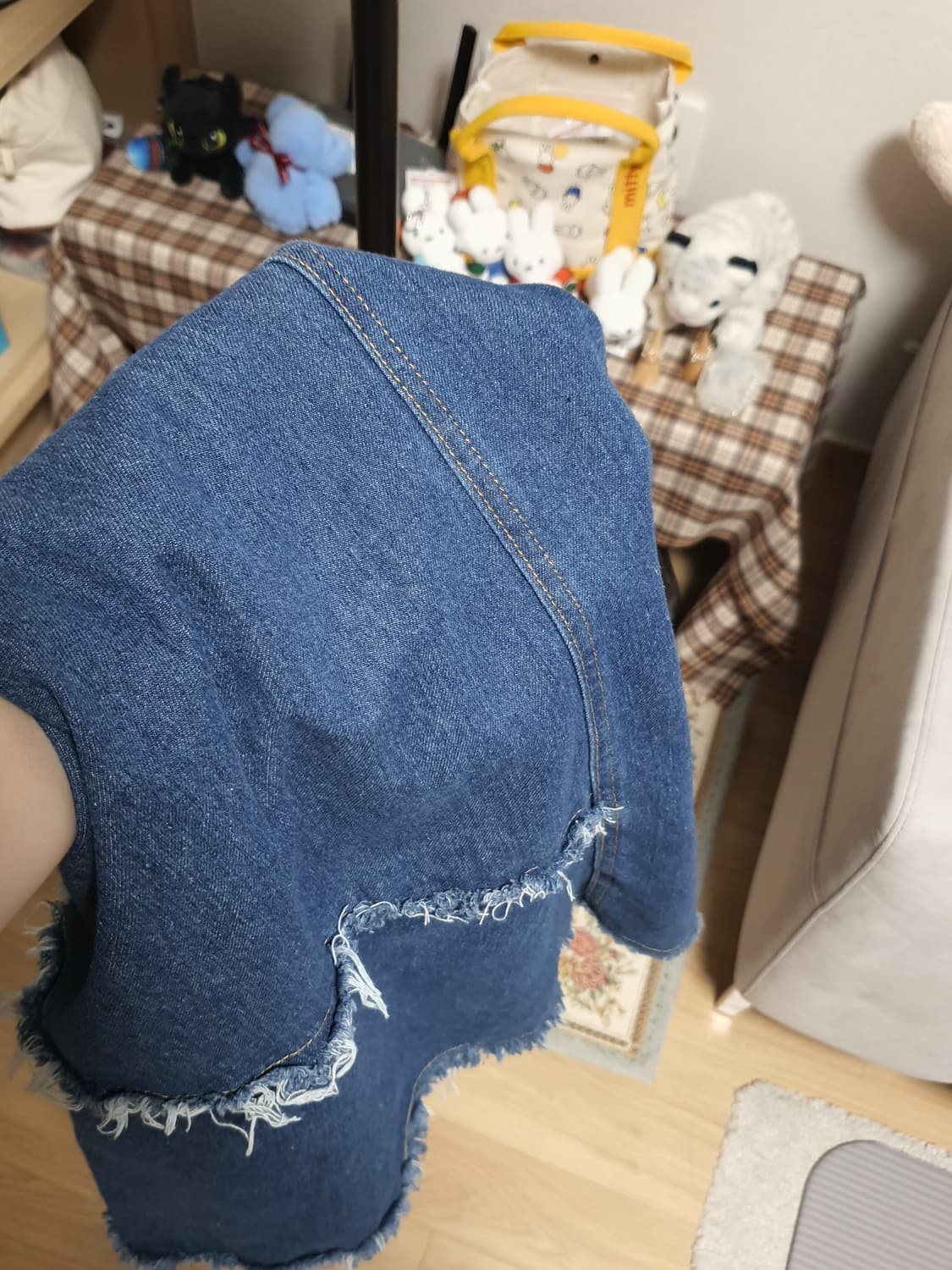 [빈티지] 데님 멜빵 롱 원피스 청멜빵 스커트 상품이미지9