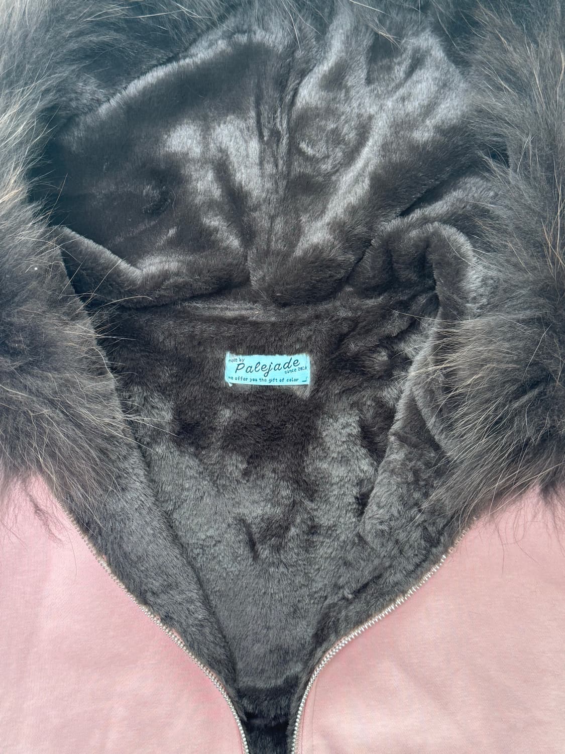 페일제이드 울프죠 후디 베이비핑크 상품이미지2