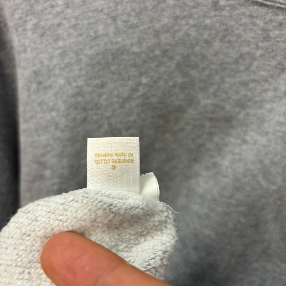 베이프 해쉬테그 그레이 스웻셔츠 L 상품이미지10