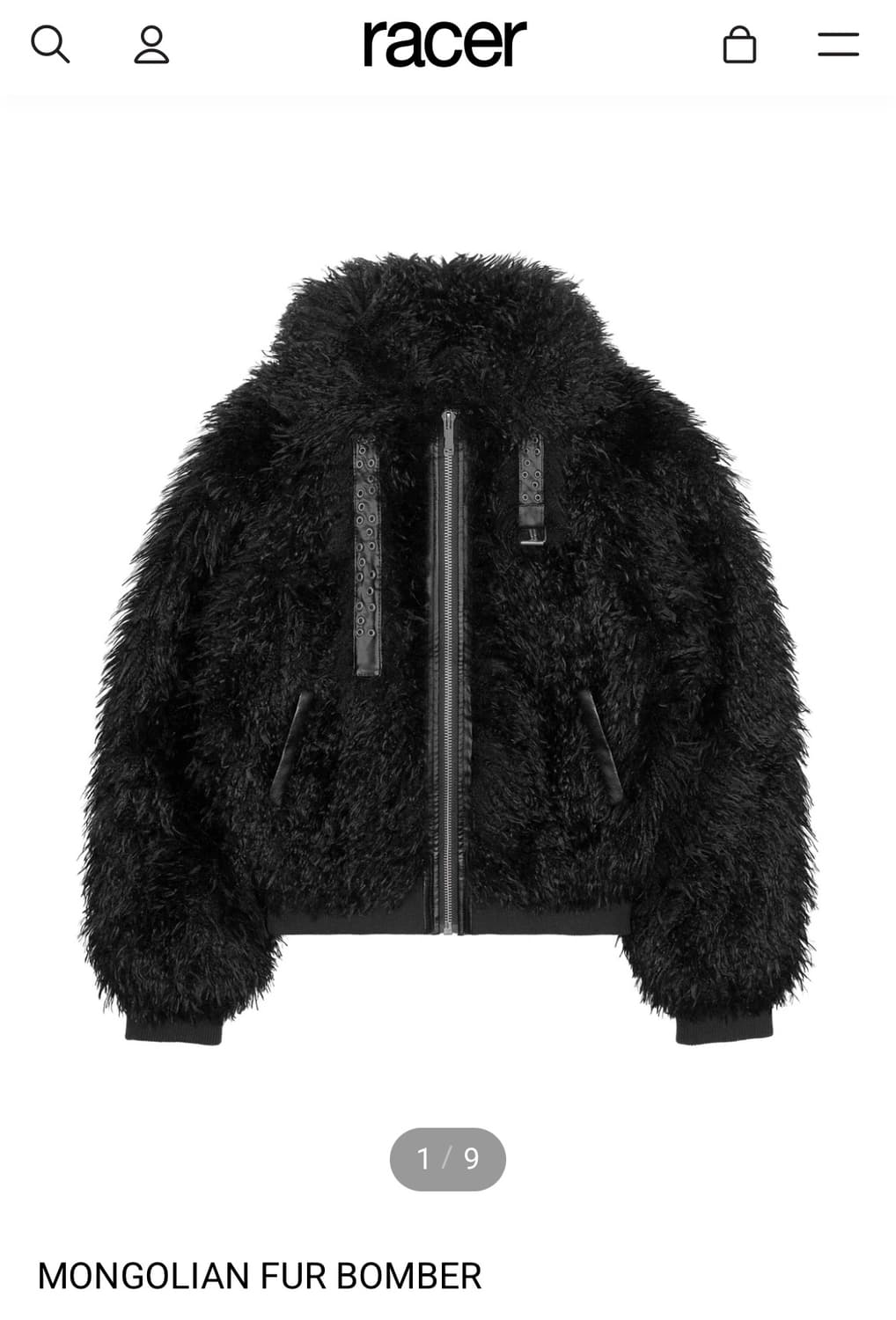 레이서월드와이드 MONGOLIAN FUR BOMBER (M) 상품이미지1