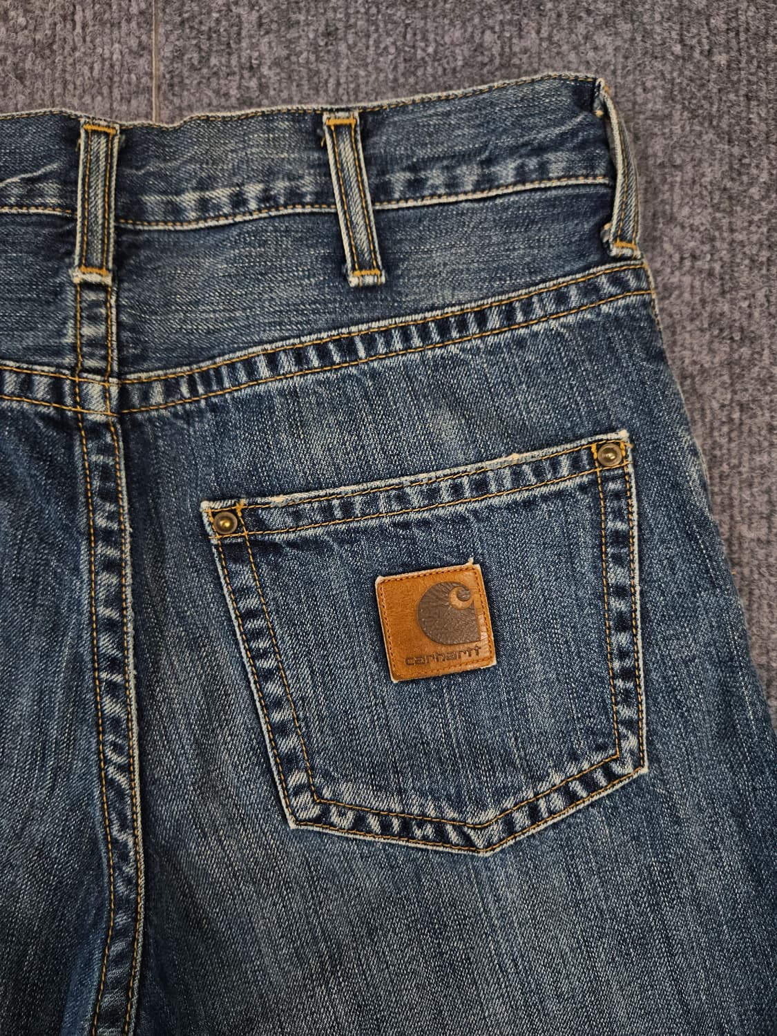 칼하트 슬림 버뮤다 데님 팬츠 급처 상품이미지4