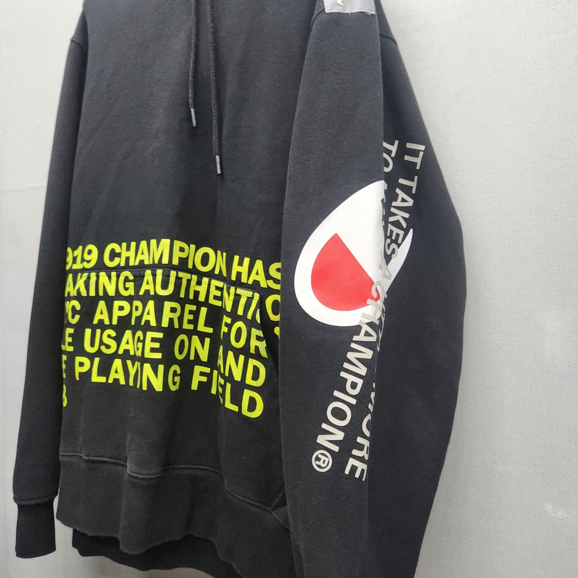 올드스쿨 챔피온 사이드 레터링 후드티 2XL 상품이미지2
