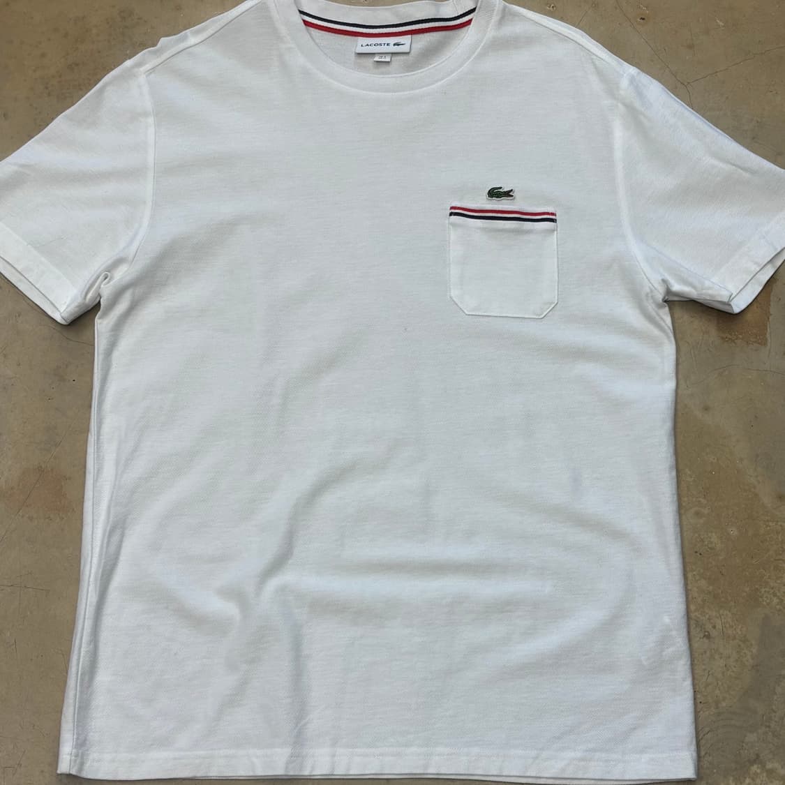 🫶🏻 라코스테 포켓 White 반팔티셔츠 🫶🏻 상품이미지1