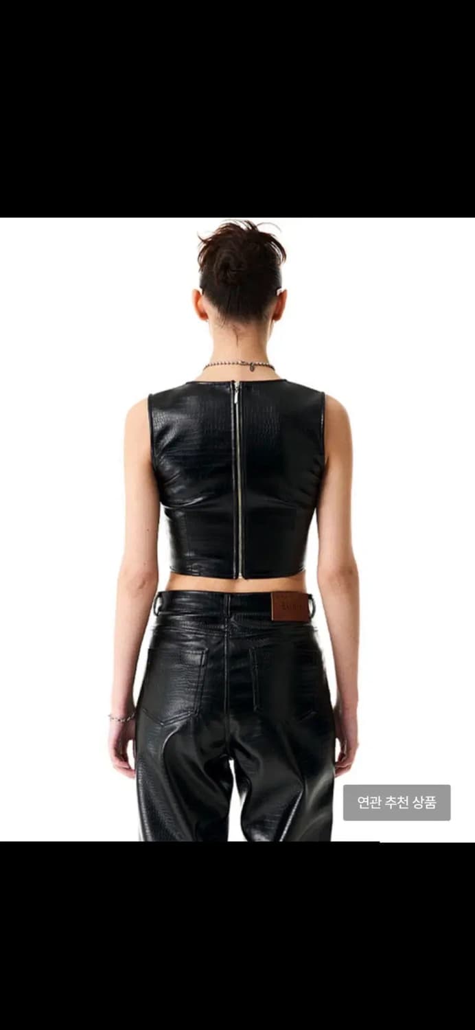 Badee 배디 레더 뷔스티에+팬츠 세트 새상품 상품이미지3