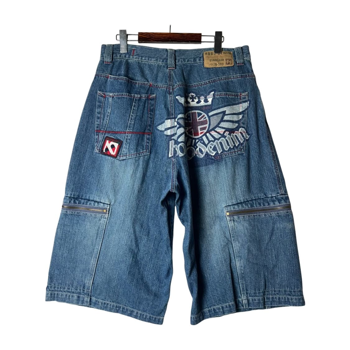 [HOBO Denim] 호보데님 워싱 데님 버뮤다팬츠 상품이미지1