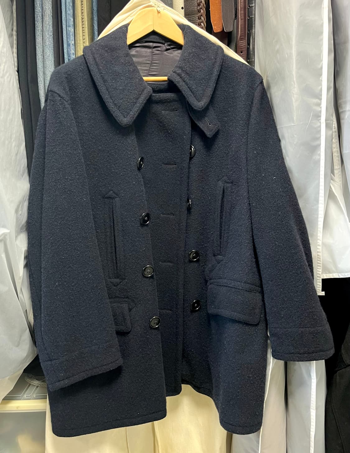 22aw 캡틴선샤인 피코트 네이비 / 38 상품이미지2