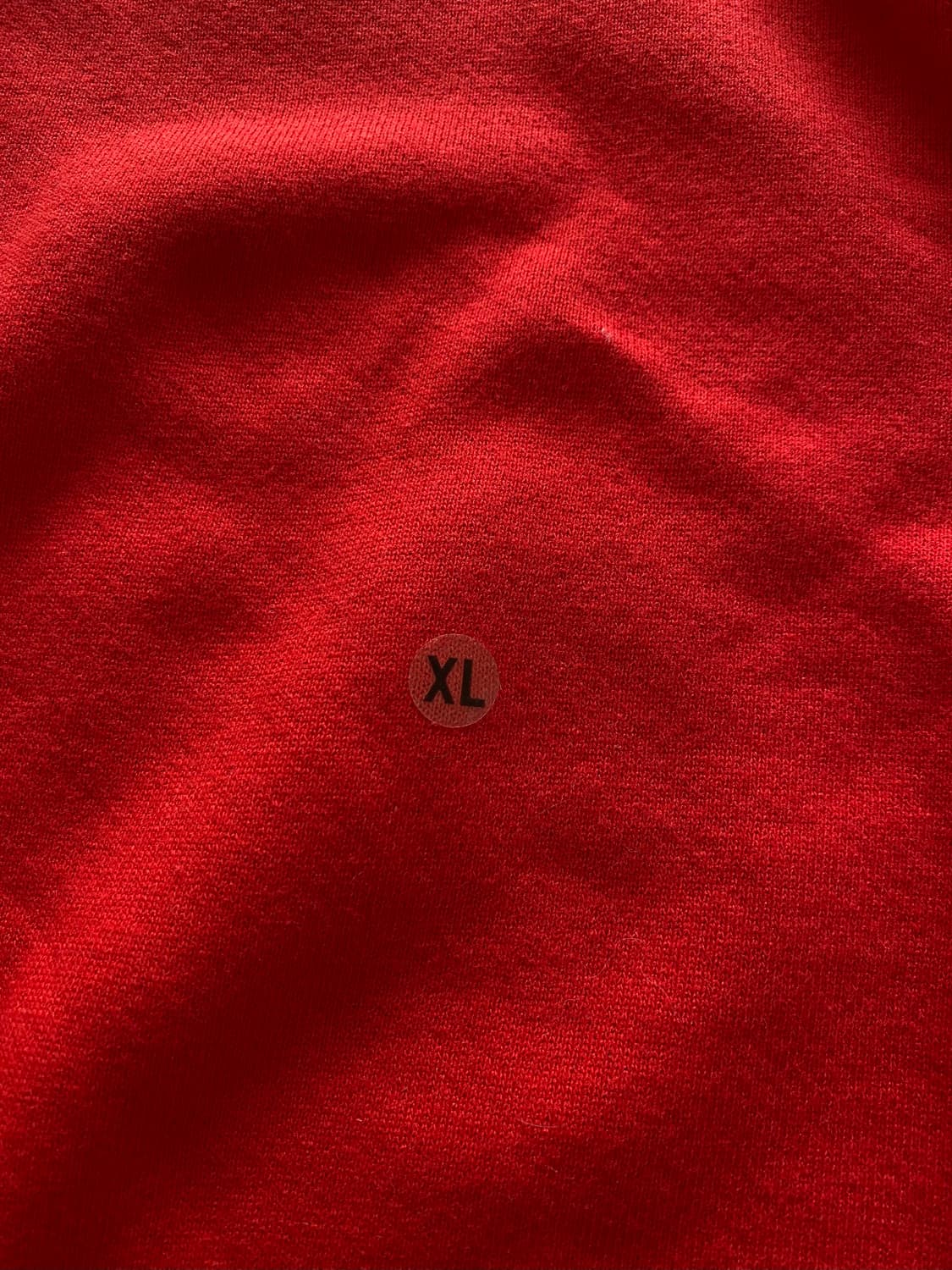 (XL) 90s 빈티지 러셀 스웻셔츠 레드 USA 상품이미지5