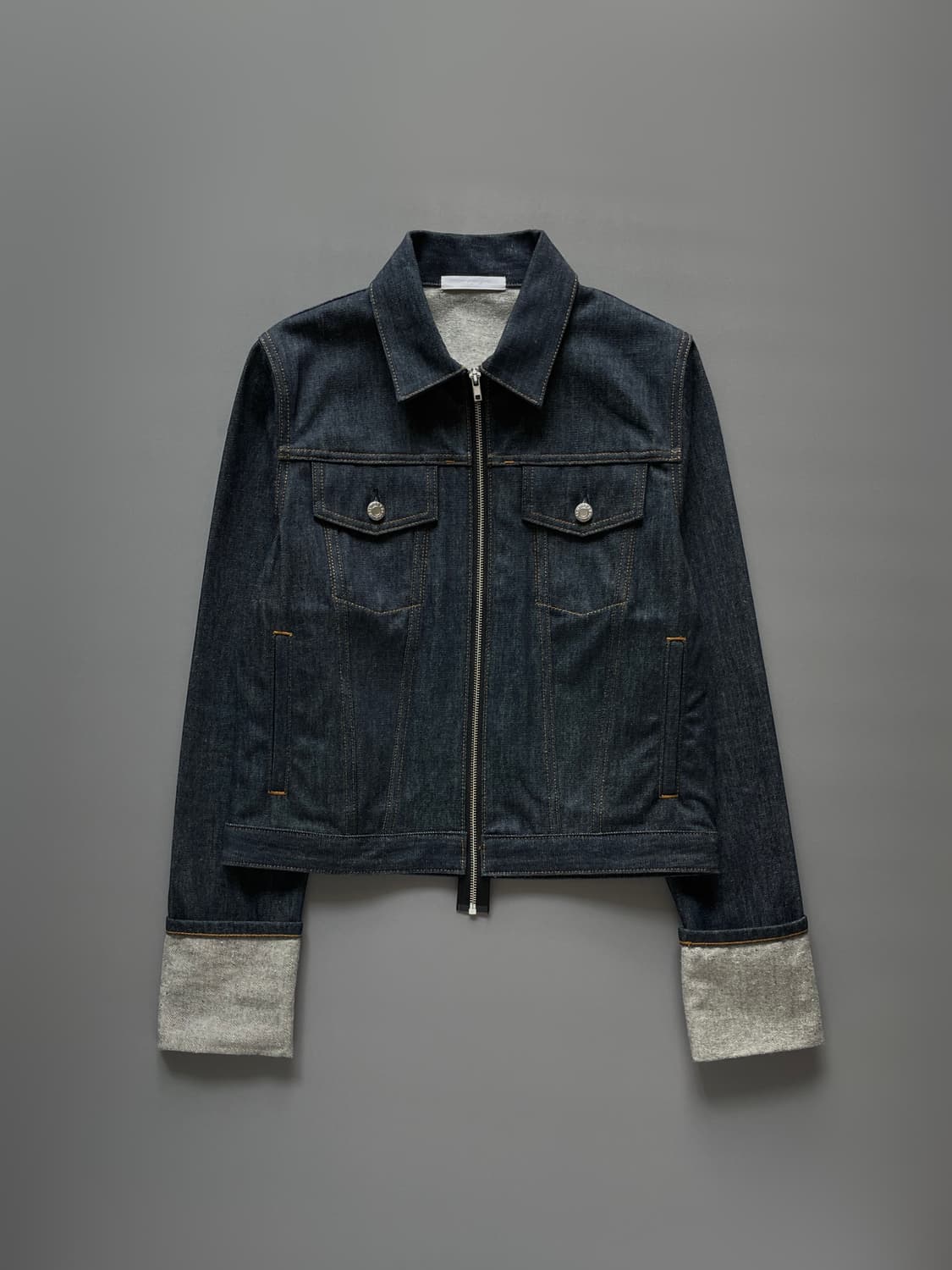 Helmut lang Cuffed Denim Trucker Jacket 상품이미지1