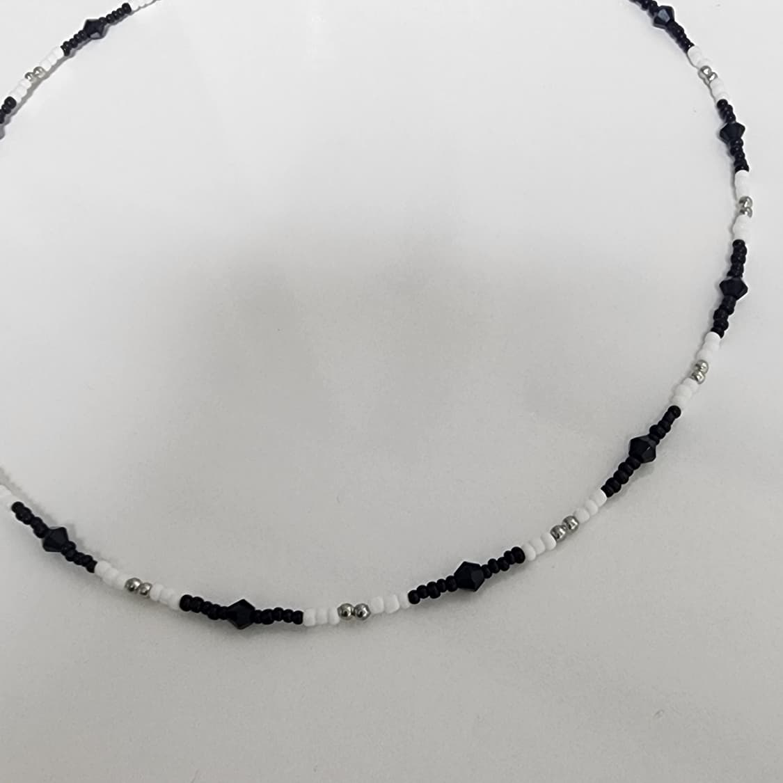 남자 흰검 목걸이 상품이미지2